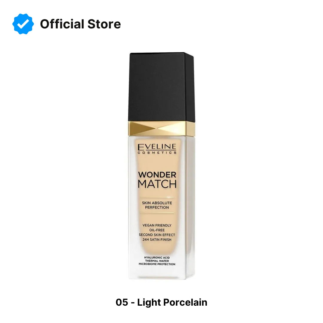Eveline Wonder Match Foundation | 5 Light Porcellain | Best Price in Pakistan original skincare product Pakistan
