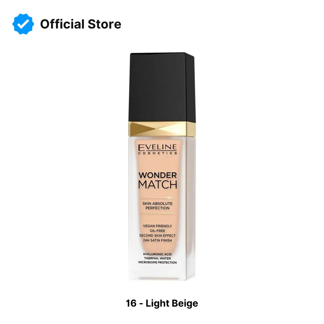Eveline Wonder Match Foundation | 16 Light Beige | Best Price in Pakistan original skincare product Pakistan