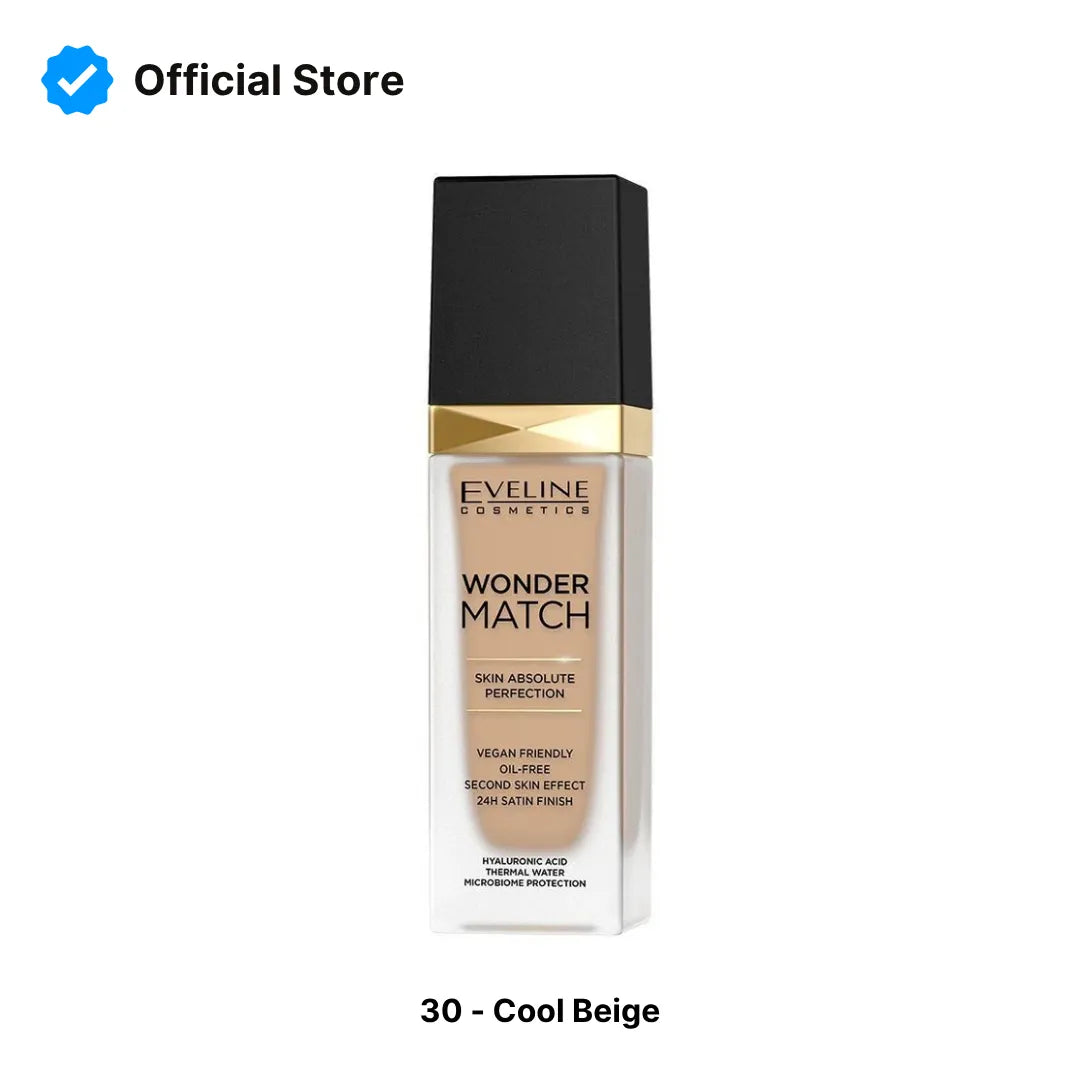 Eveline Wonder Match Foundation | 30 Cool Beige | Best Price in Pakistan original skincare product Pakistan
