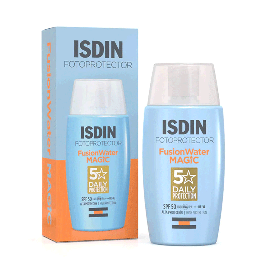 Fotoprotector ISDIN Fusion Water MAGiC 50 | Best Price in Pakistan original skincare product Pakistan