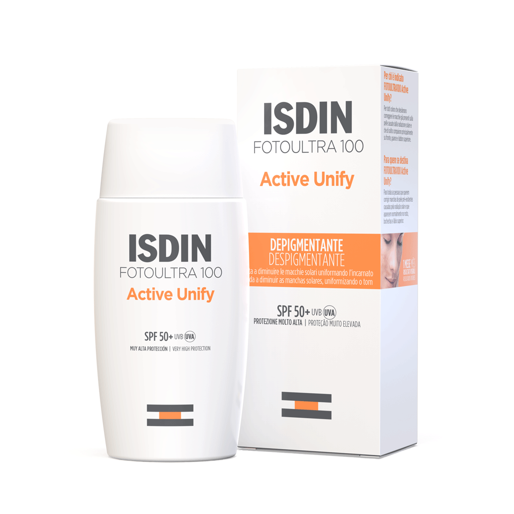 FotoUltra 100 ISDIN Active Unify Fusion Fluid SPF50+ | Best Price in Pakistan original skincare product Pakistan