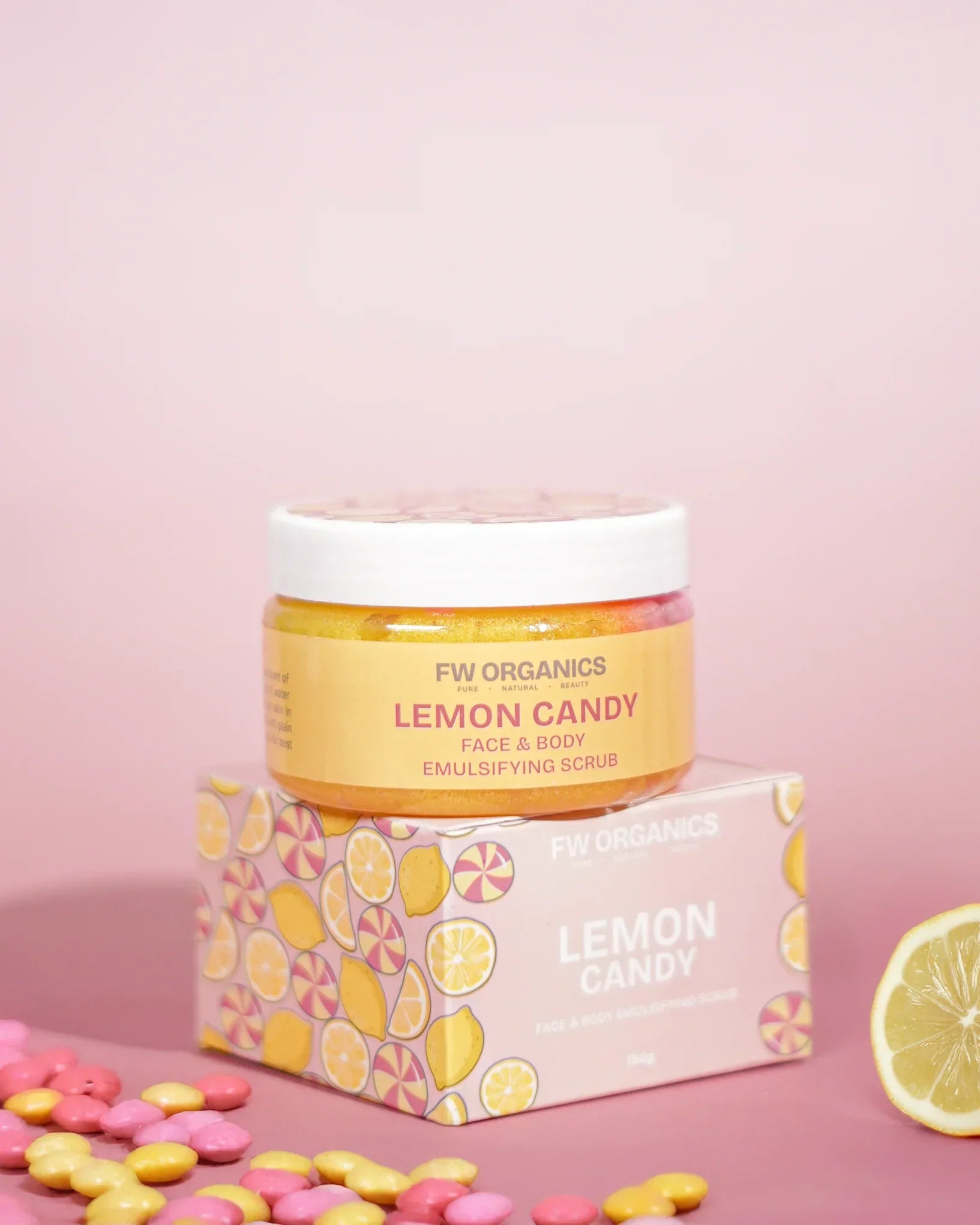 FW Organics | Lemon Candy Emulsifying Scrub | Best Price in Pakistan original skincare product Pakistan Main image