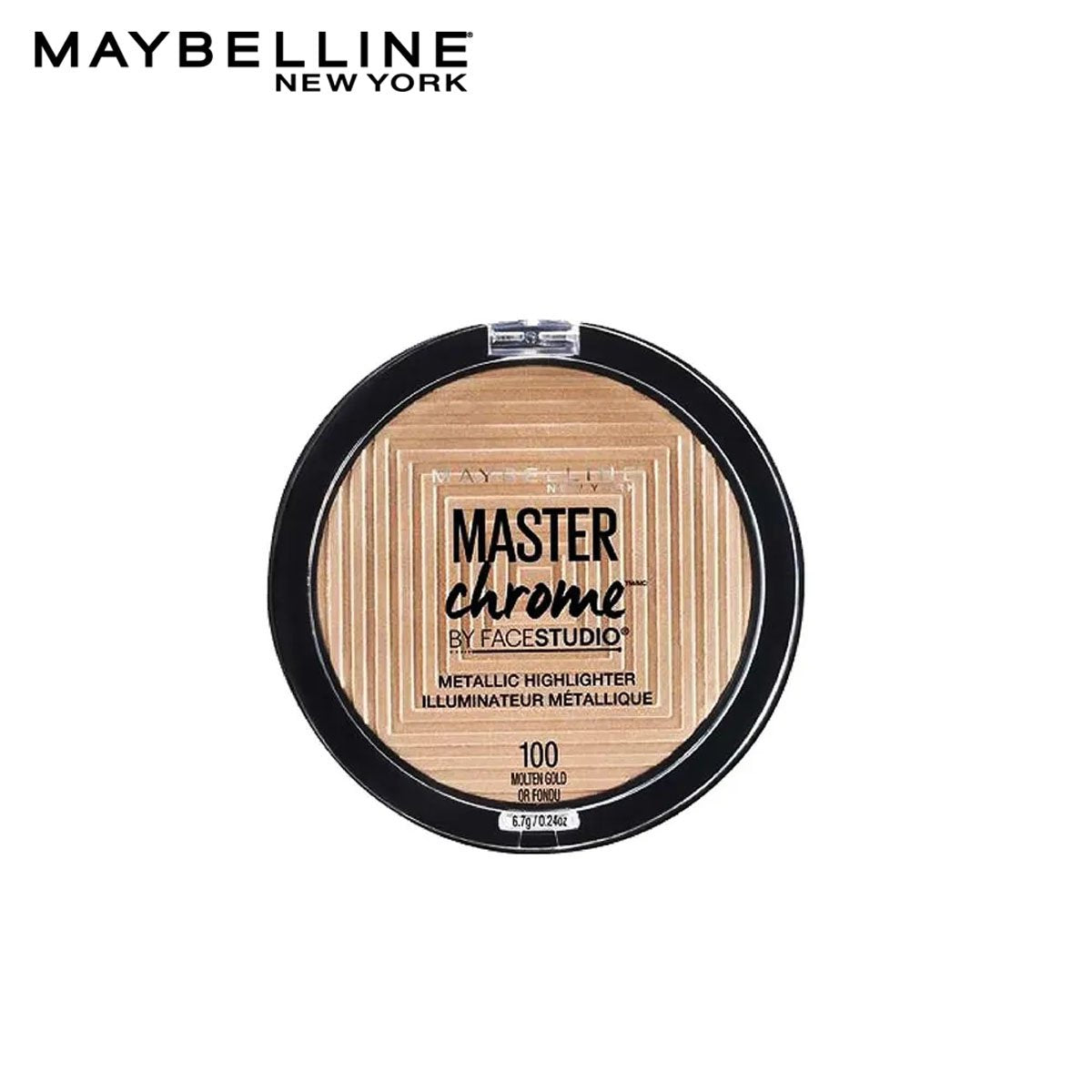 Maybelline | Face Studio Master Chrome Metallic Highlighter | 100 Molten Gold | Best Price in Pakistan original skincare product Pakistan مرکزی تصویر