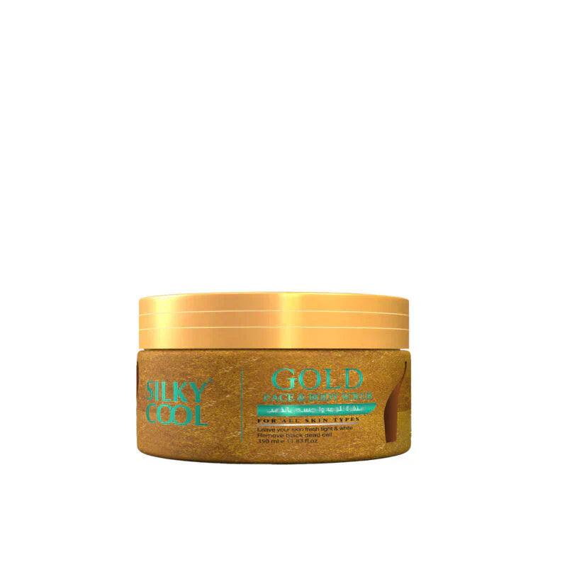 Silky Cool | Face & Body Scrub Gold | Best Price in Pakistan original skincare product Pakistan Main image