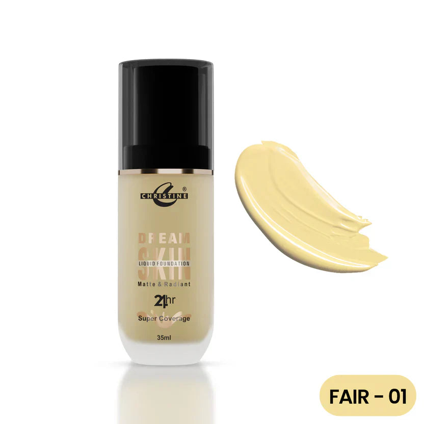 Christine | Dream Skin Liquid Foundation | Best Price in Pakistan original skincare product Pakistan مرکزی تصویر