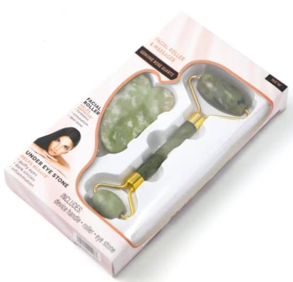 Flawless Jade Roller with Gua Sha (Marble Stone) Main image
