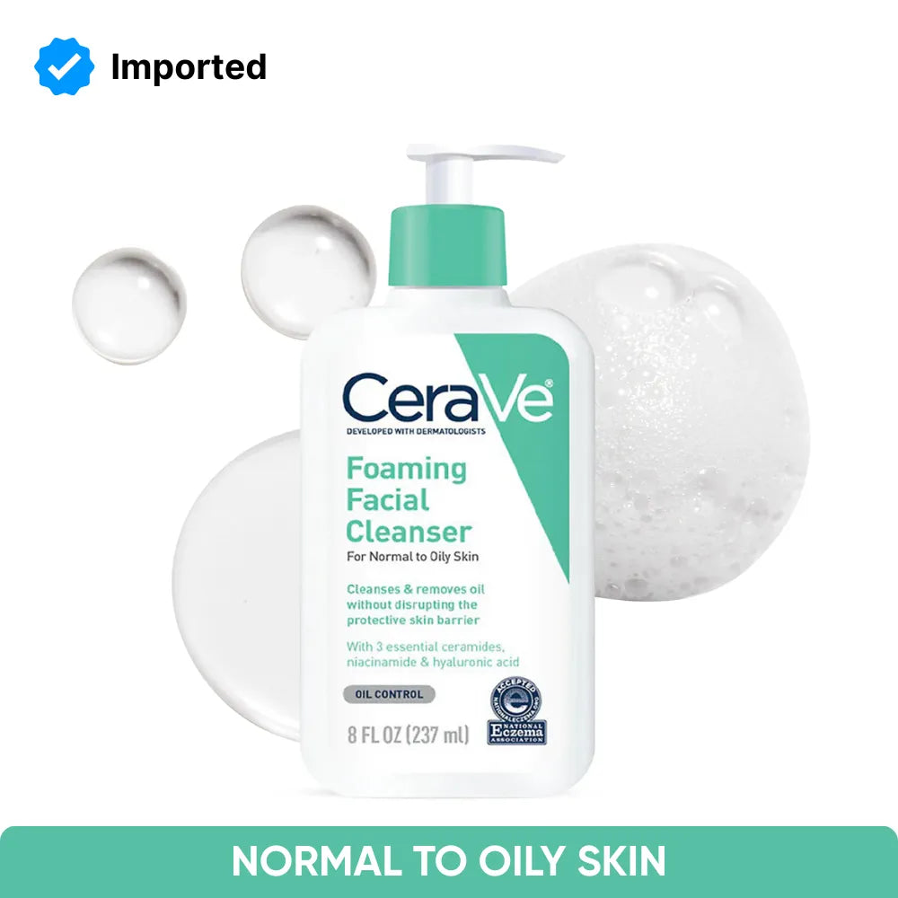 CeraVe Foaming Facial Cleanser | 237ml | Best Price in Pakistan original skincare product Pakistan