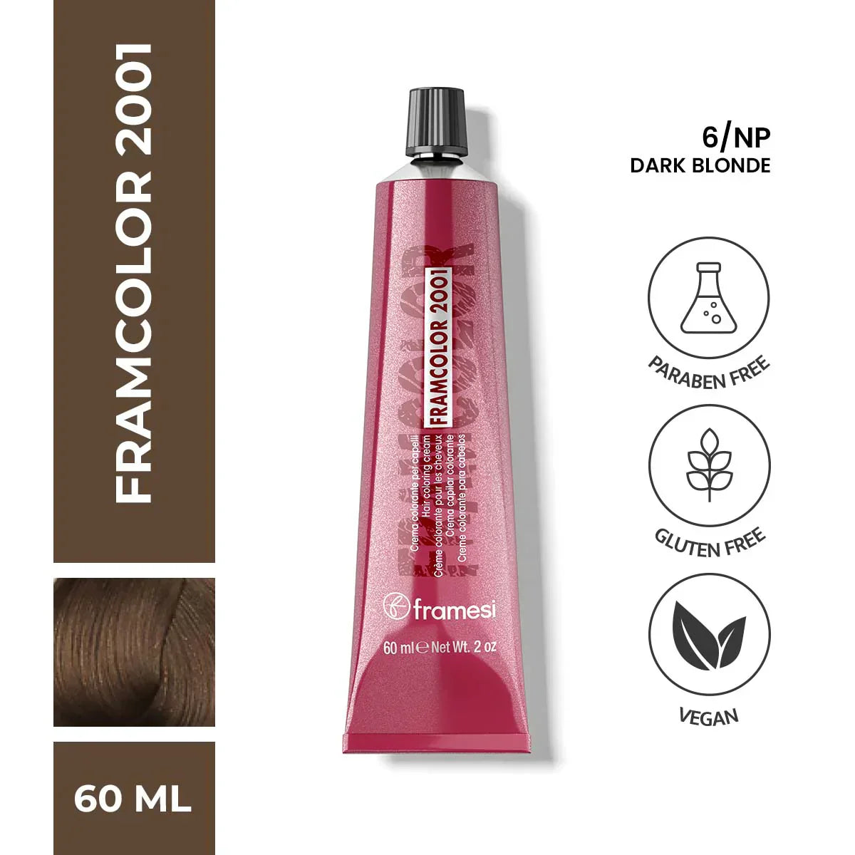 Framesi | FramColor 2001 | 6/NP Dark Blonde | Best Price in Pakistan original skincare product Pakistan