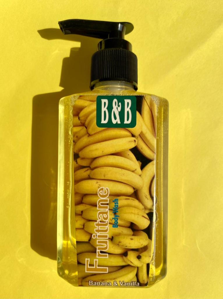 B&B Derma | Fruittane Banana & Vanilla Body Wash & Shower Gel | Best Price in Pakistan original skincare product Pakistan Main image
