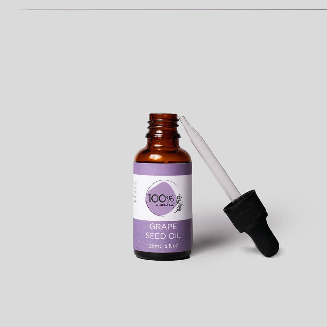 100% Wellness Co Grape Seed Oil | Best Price in Pakistan original skincare product Pakistan مرکزی تصویر