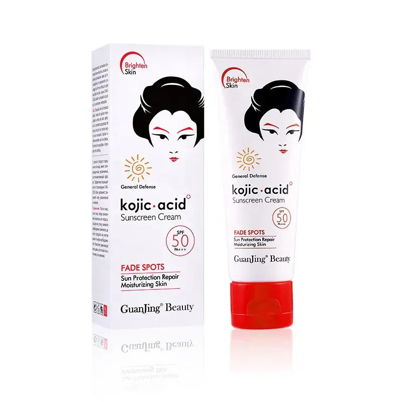 Guanjing Beauty Kojic Acid Sunscreen Cream 80G | Best Price in Pakistan original skincare product Pakistan Main image