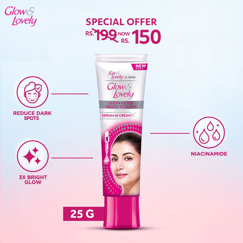 Glow & Lovely | Multi Vitamin Cream | 25g | Best Price in Pakistan original skincare product Pakistan