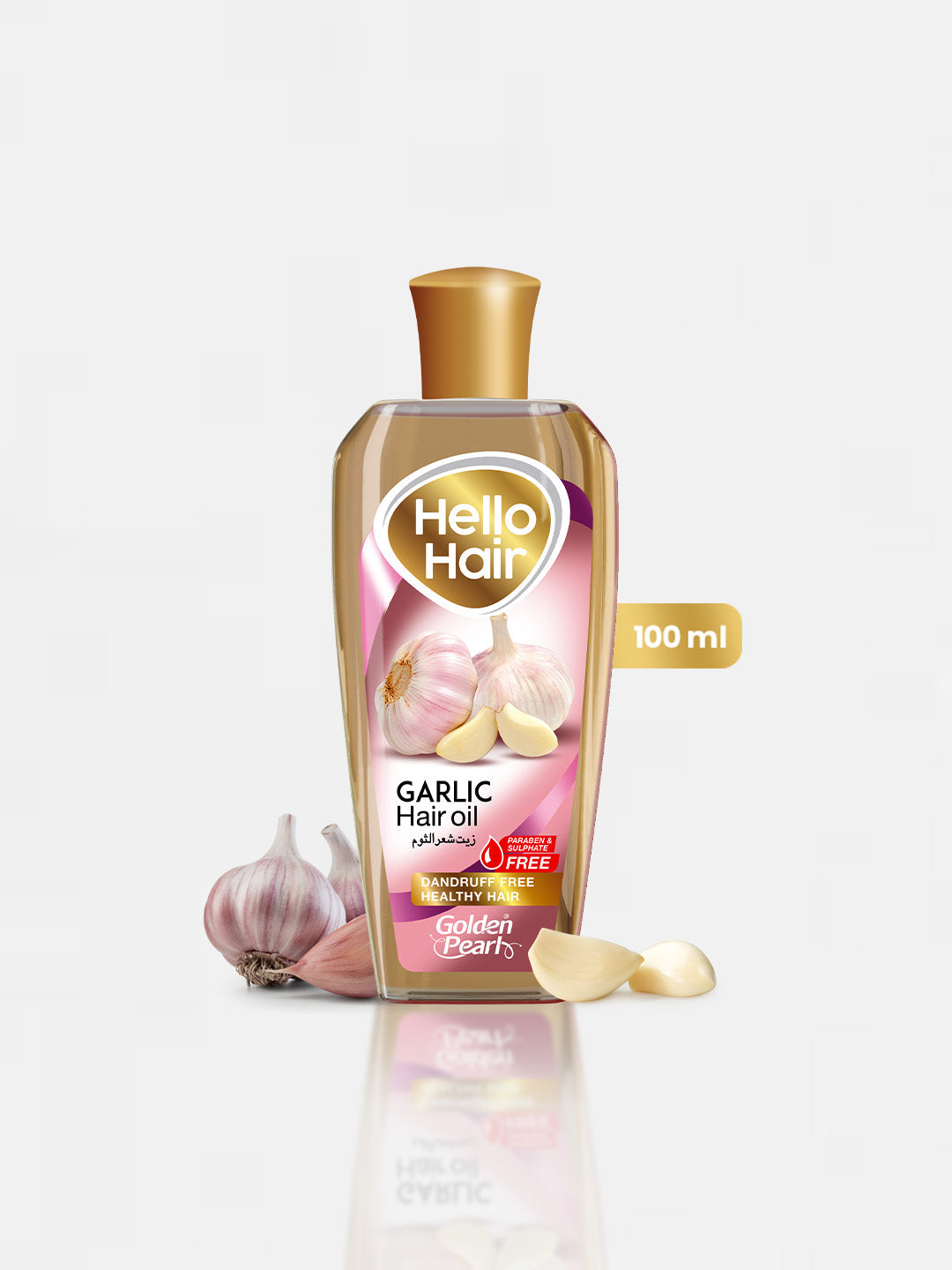 Golden Pearl Hello Hair Garlic Hair Oil | 100ml | Best Price in Pakistan original skincare product Pakistan