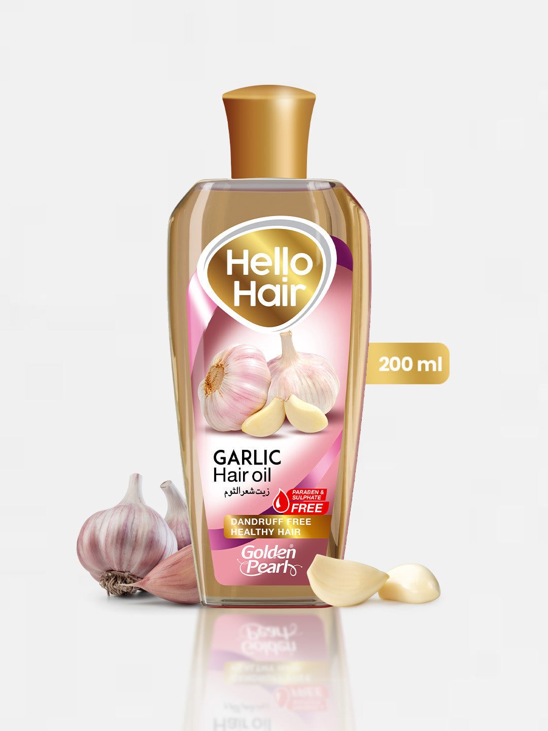 Golden Pearl Hello Hair Garlic Hair Oil | 200ml | Best Price in Pakistan original skincare product Pakistan Main image