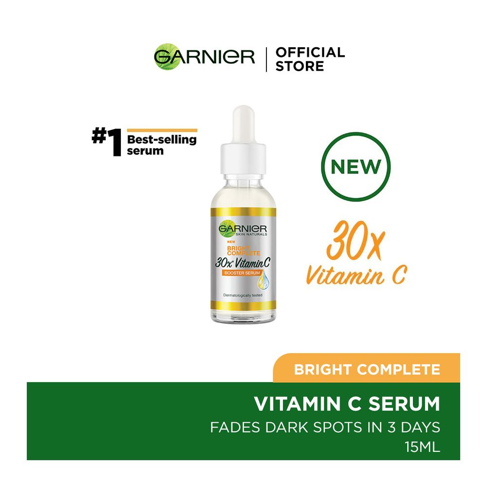 Garnier | Bright Complete Vitamin C Booster Serum 15 ML | Best Price in Pakistan original skincare product Pakistan Main image