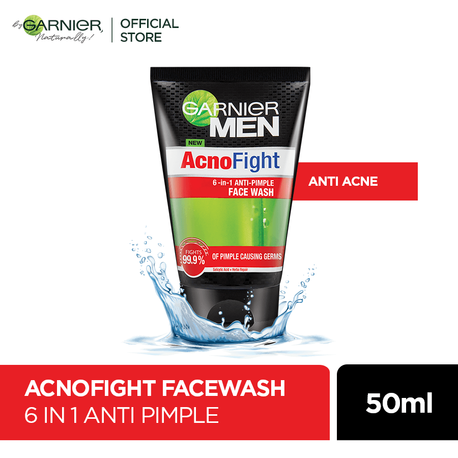 Garnier Men Acno Fight Face Wash | 50ml | Best Price in Pakistan original skincare product Pakistan