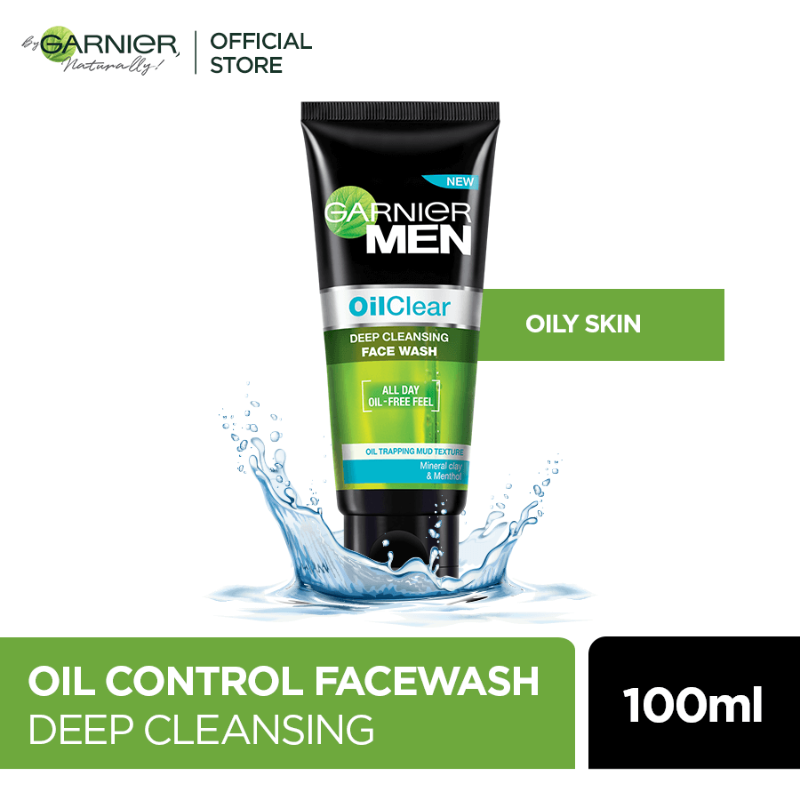 Garnier Men Oil Control Face Wash | 100ml | Best Price in Pakistan original skincare product Pakistan