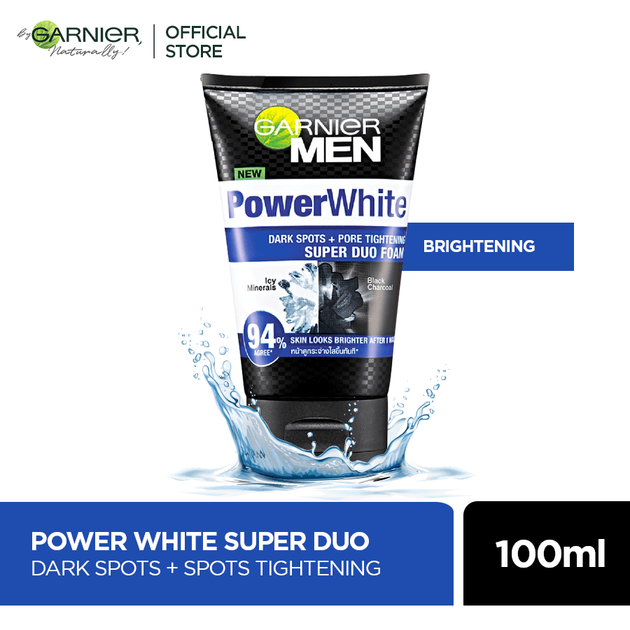 Garnier Men Power White Super Duo Foam | 100ml | Best Price in Pakistan original skincare product Pakistan Main image