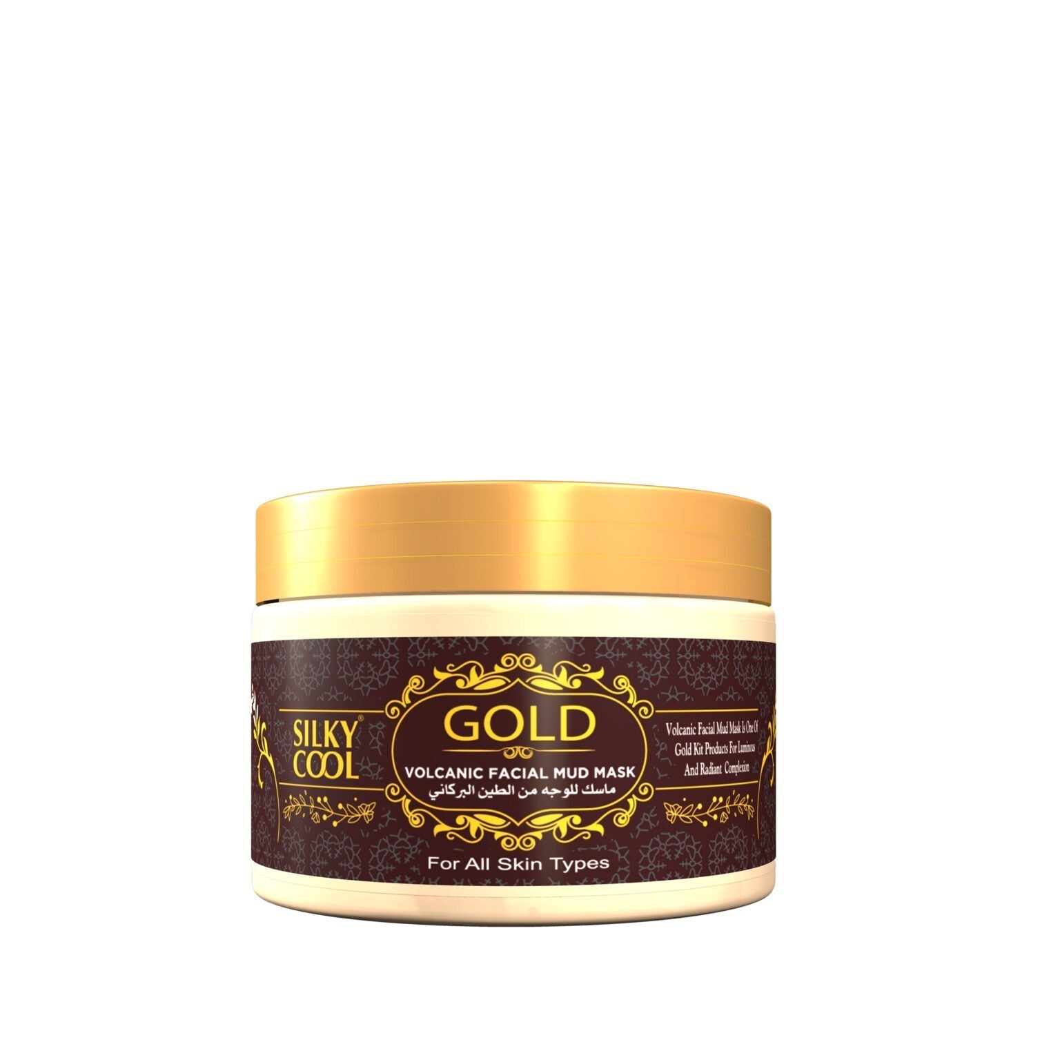 Silky Cool | Gold Facial Volcanic Mud Mask | Best Price in Pakistan original skincare product Pakistan