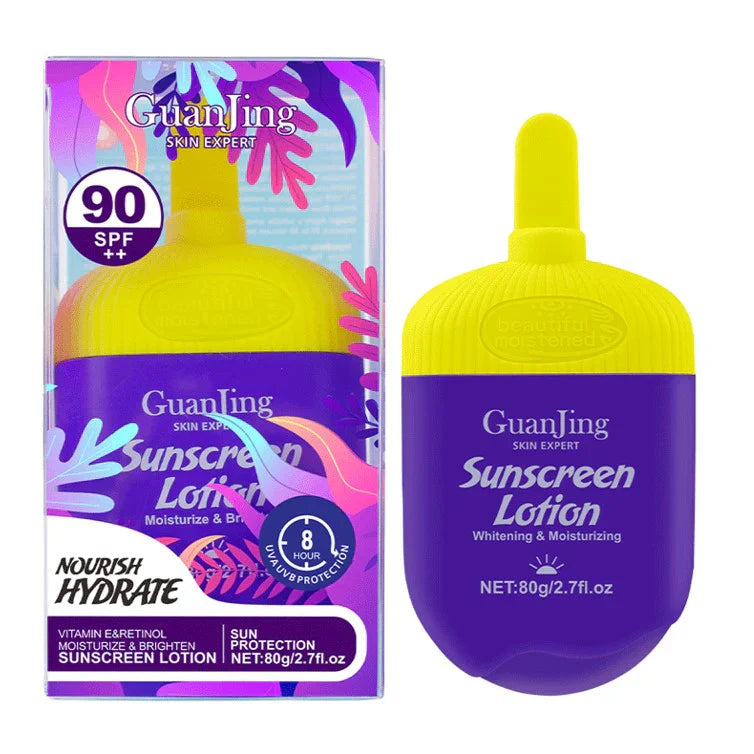 Guanjing Sunscreen Lotion Moisturize & Brighten Spf90++ 80G | Best Price in Pakistan original skincare product Pakistan Main image