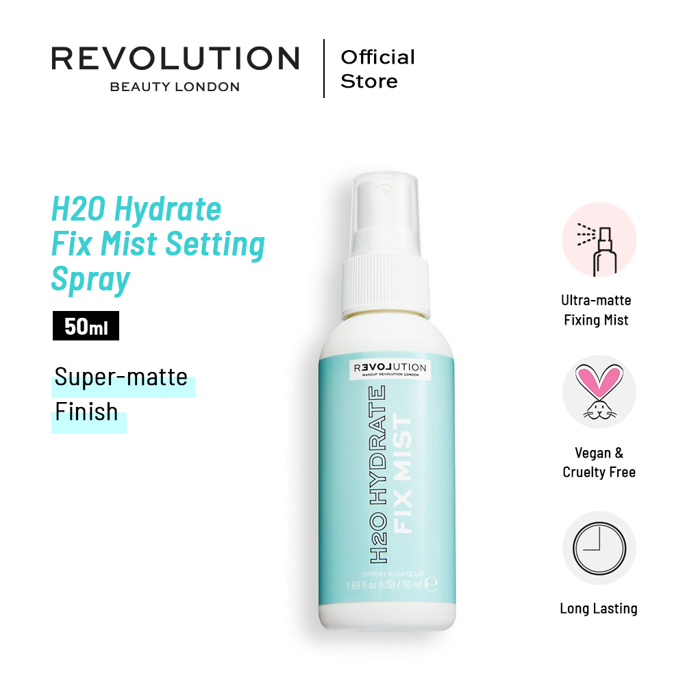 Relove By Revolution H2O Hydrate Fix Mist Setting Spray 50ml | Best Price in Pakistan original skincare product Pakistan