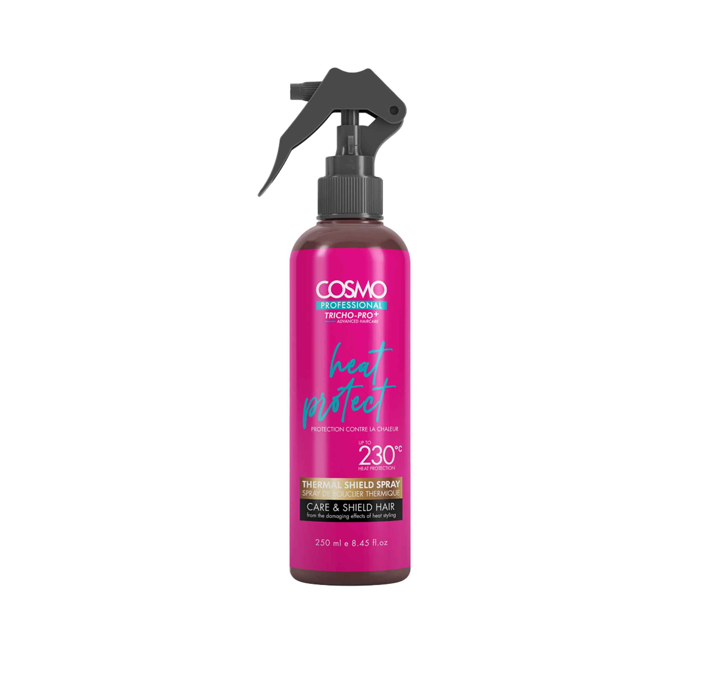 Cosmo Professional Heat Protect Thermal Shield Spray Care & Shields Hair | 250ml | Best Price in Pakistan original skincare product Pakistan Main image