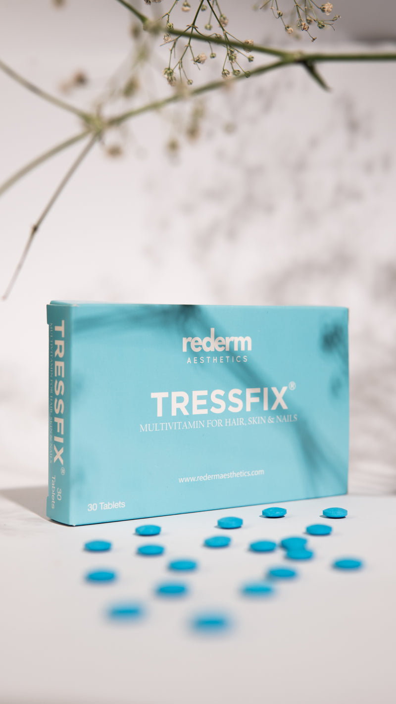 Rederm Aesthetics Tressfix Tablet | 30 Tablets | Best Price in Pakistan original skincare product Pakistan