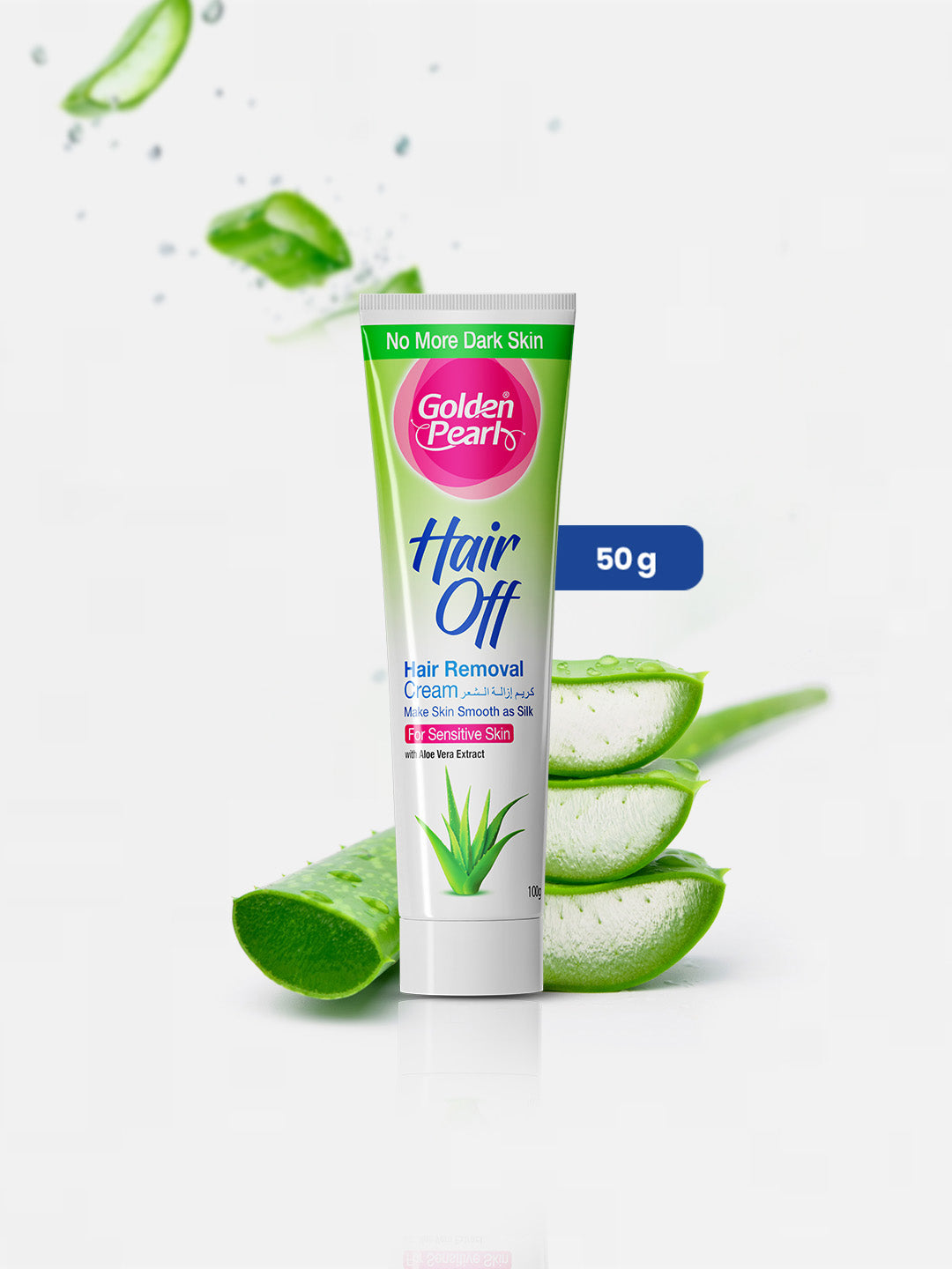 Golden Pearl Hair Off | Hair Removal Cream | Aloe Vera 50gm | Best Price in Pakistan original skincare product Pakistan مرکزی تصویر