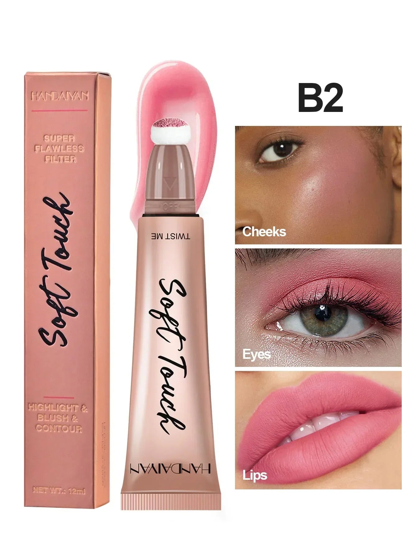 Handaiyan Blush, Highlighter & Contour B2 12Ml | Best Price in Pakistan original skincare product Pakistan
