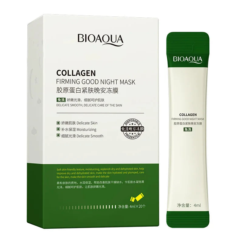 Bioaqua | Collagen Firming Good Night Mask | 4Mlx20 | Best Price in Pakistan original skincare product Pakistan
