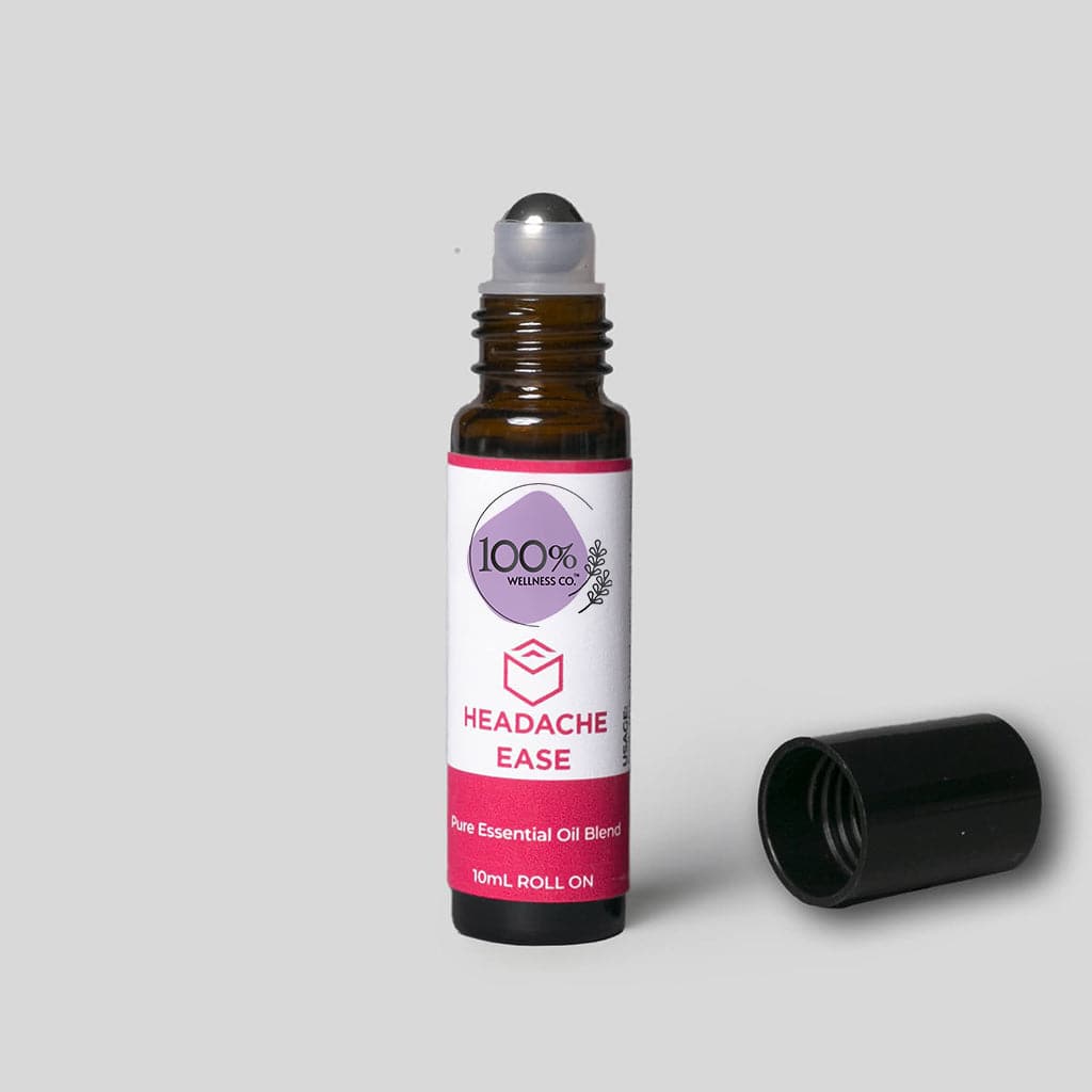 100% Wellness Co Headache Ease Essential Oil Roll-on Blend | Best Price in Pakistan original skincare product Pakistan مرکزی تصویر