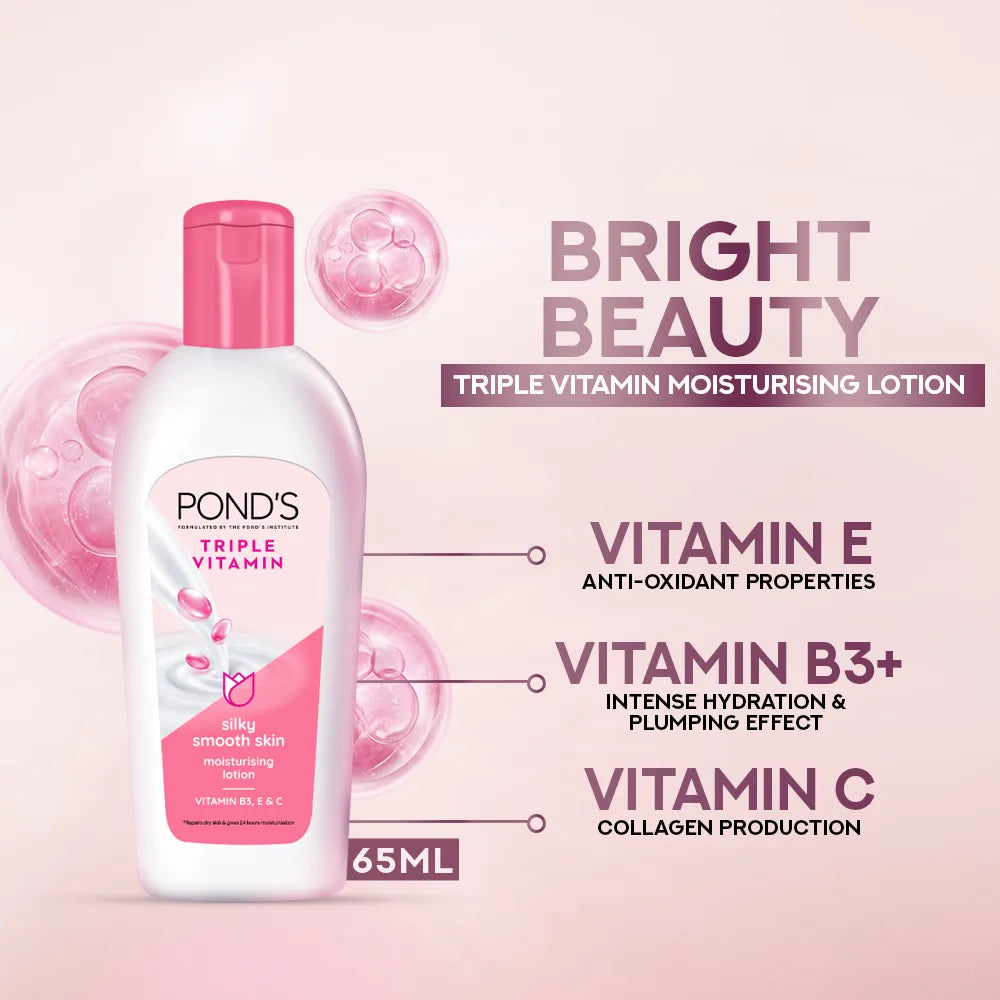 PONDs Triple Vitamin Moisturizing Lotion | 65ml | Best Price in Pakistan original skincare product Pakistan Main image