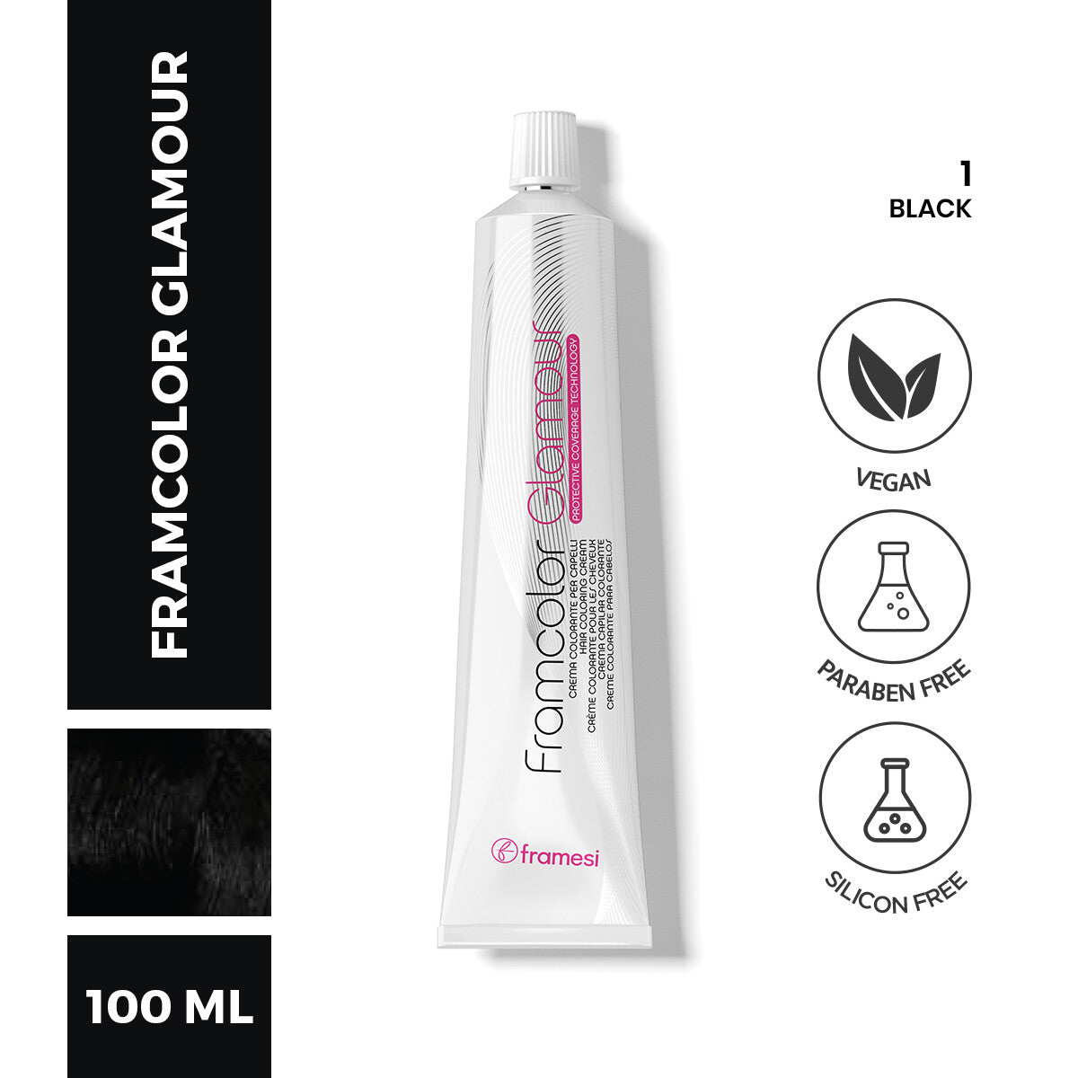 Framesi | FramColor Glamour | 1 Black | Best Price in Pakistan original skincare product Pakistan