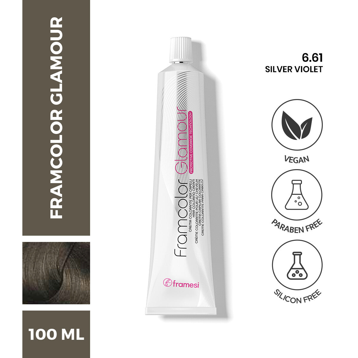 Framesi | FramColor Glamour | 6.61 Silver Violet | Best Price in Pakistan original skincare product Pakistan