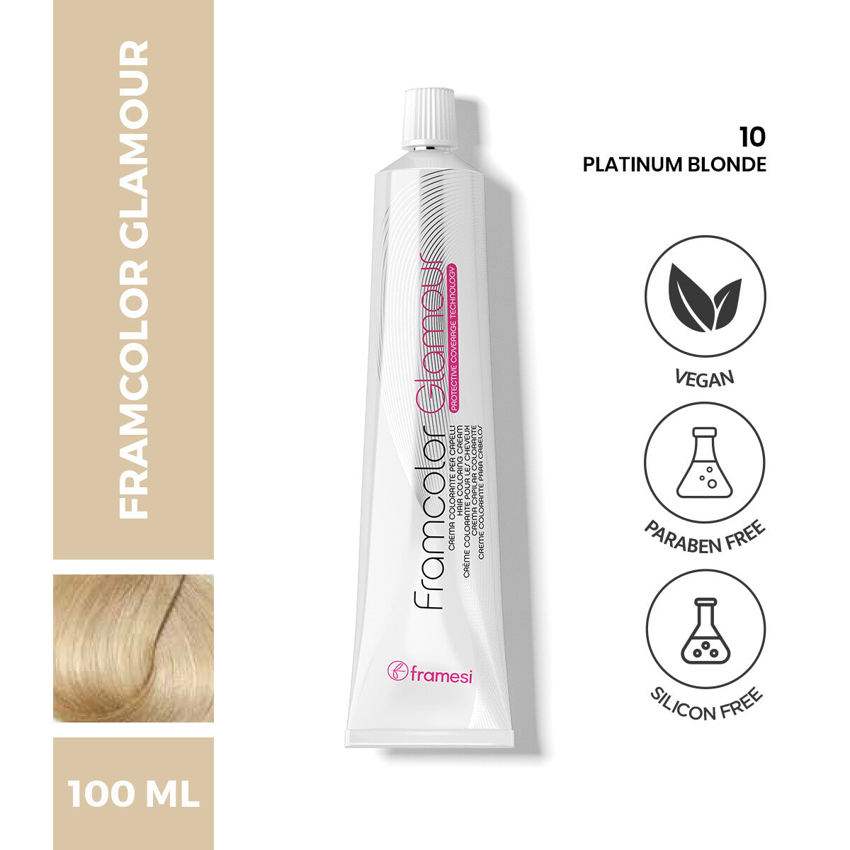 Framesi | FramColor Glamour | 10 Platinum Blonde | Best Price in Pakistan original skincare product Pakistan مرکزی تصویر