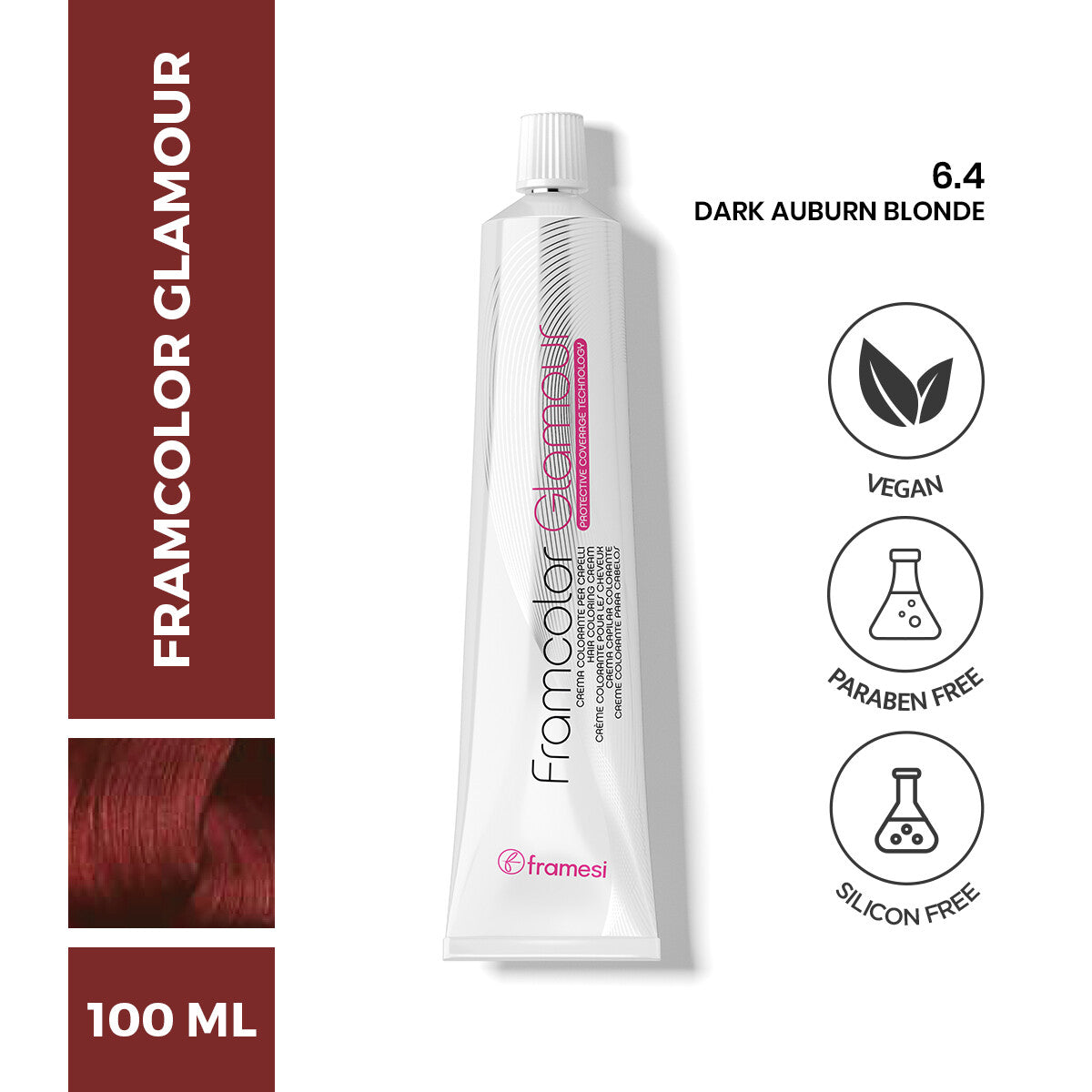 Framesi | FramColor Glamour | 6.4 Dark Auburn Blonde | Best Price in Pakistan original skincare product Pakistan