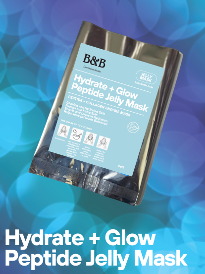 B&B Derma | Hydrate + Glow Peptide Jelly Mask | Best Price in Pakistan original skincare product Pakistan