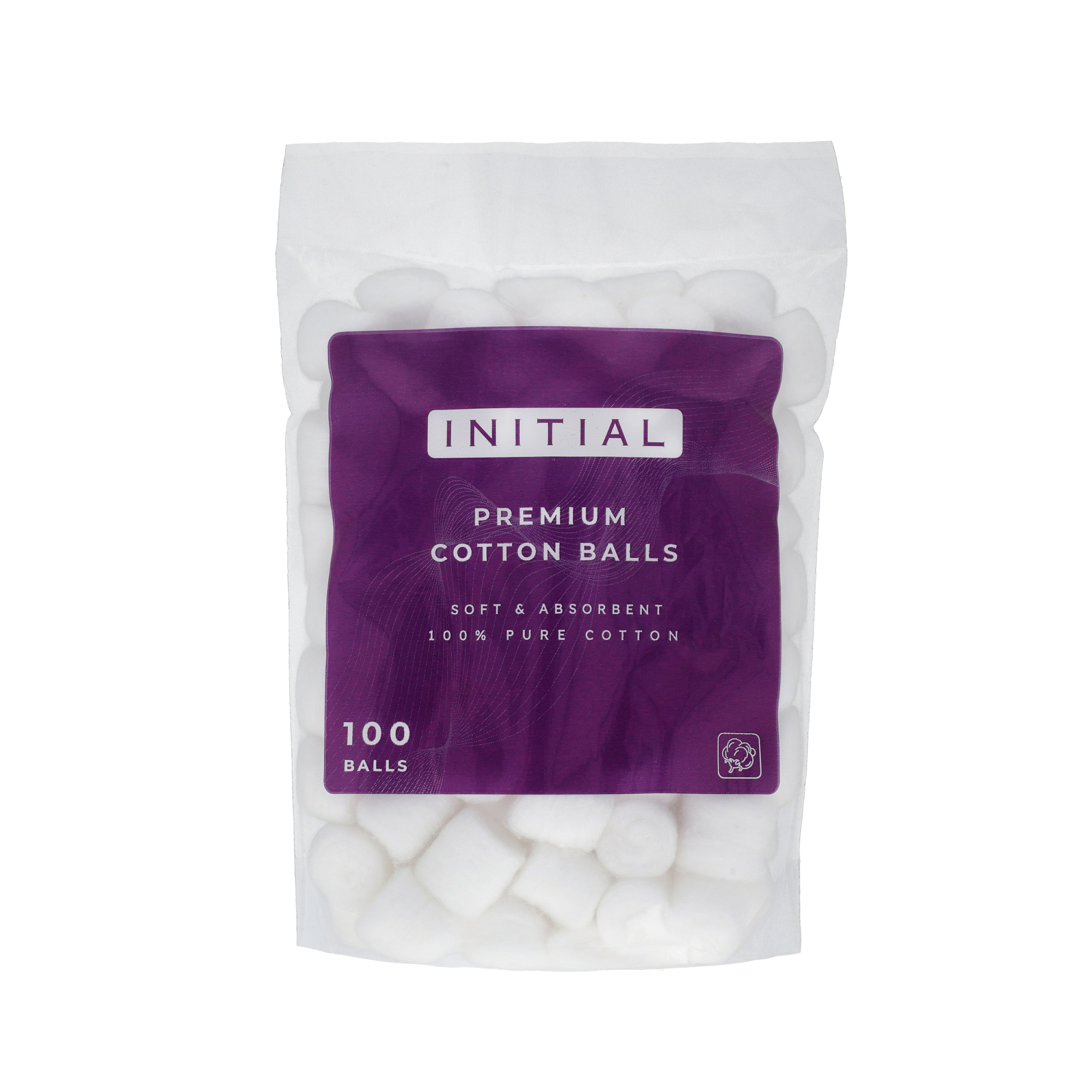 Initial Premium Cotton Balls (White) | Best Price in Pakistan original skincare product Pakistan مرکزی تصویر