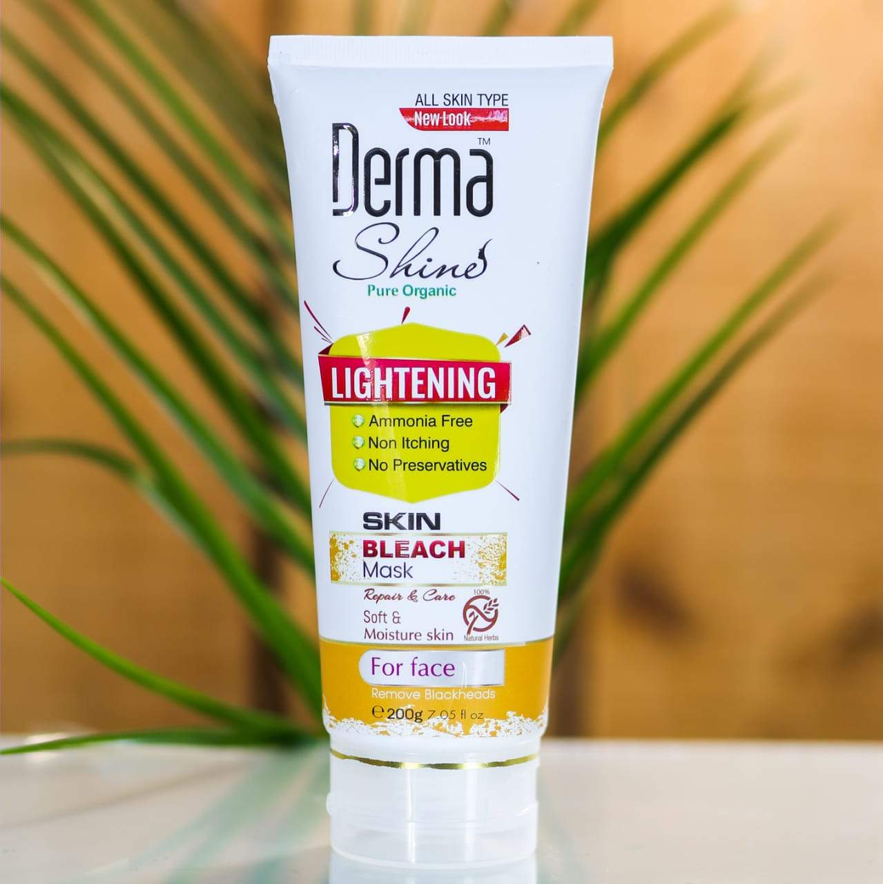 DERMA SHINE LIGHTENING SKIN BLEACH MASK 200 GM | Best Price in Pakistan original skincare product Pakistan