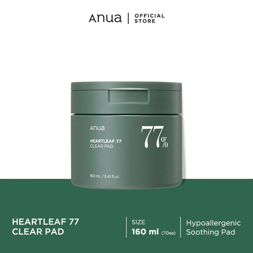 Anua Heartleaf 77% Toner Pad (70EA) 160Ml | Best Price in Pakistan original skincare product Pakistan