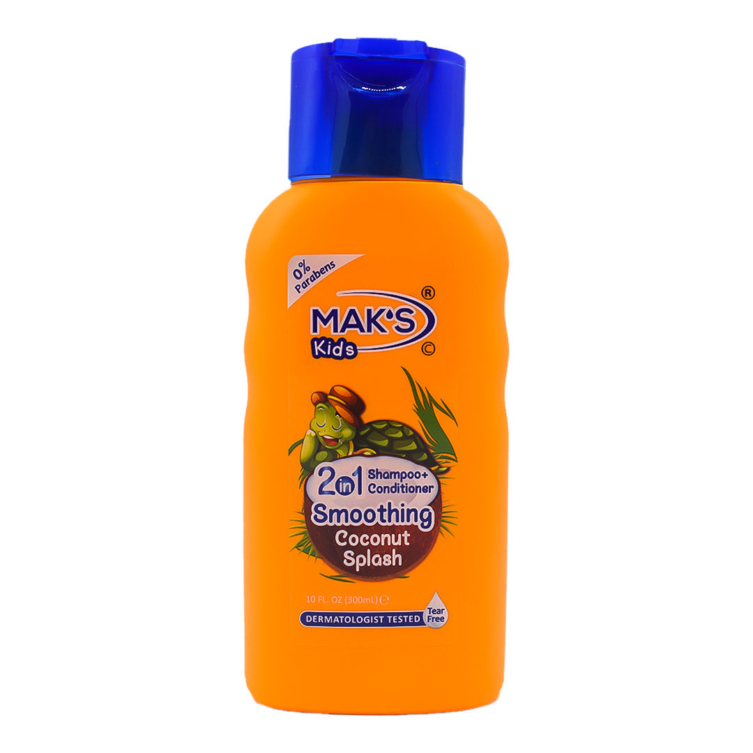 Maks | Kids Smoothing Coconut Splash 2In1 Shampoo & Conditioner | 300ml | Best Price in Pakistan original skincare product Pakistan Main image