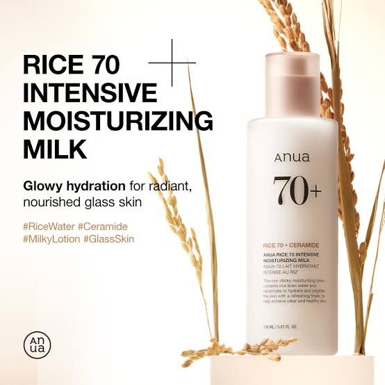 Anua | Rice 70 Intensive Moisturizing Milk | 150ml | Best Price in Pakistan original skincare product Pakistan Main image