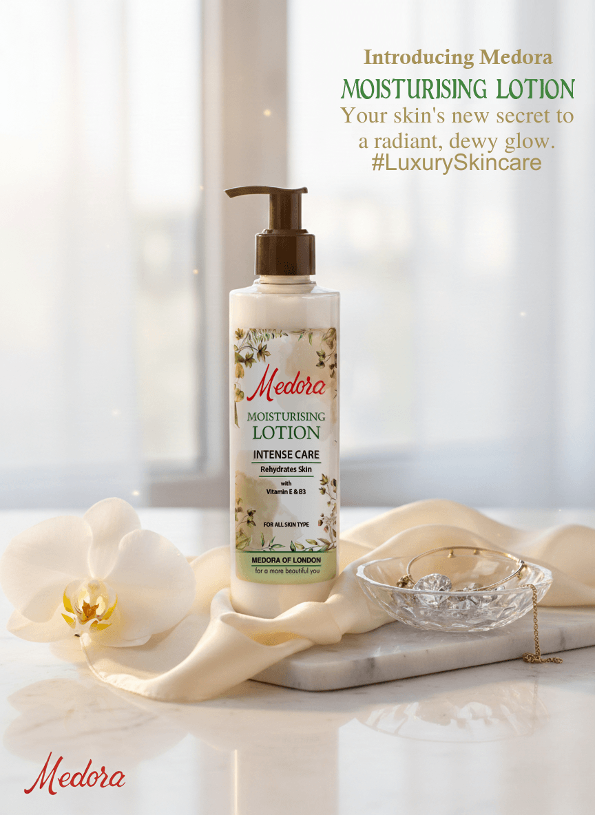 Medora Moisturising Lotion | Best Price in Pakistan original skincare product Pakistan مرکزی تصویر
