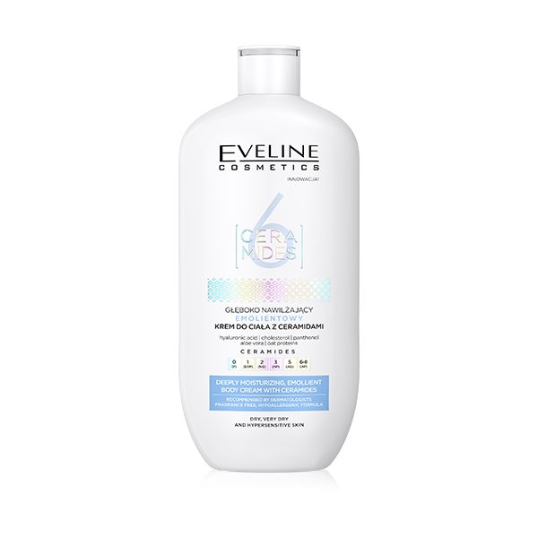 Eveline 6 Ceramides Deeply Moisturizing Emollient Body Lotion | 350ml | Best Price in Pakistan original skincare product Pakistan
