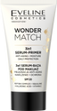 Eveline Wonder Match 3in1 SPF 20 + Serum + Makeup Base | 30ml | Best Price in Pakistan original skincare product Pakistan