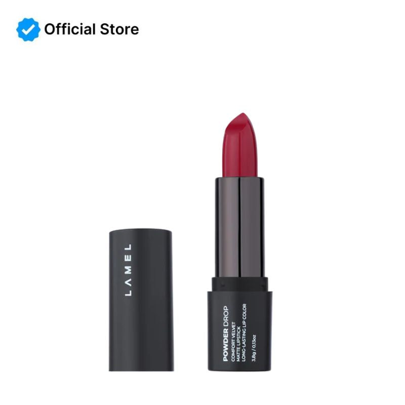 LAMEL Lipstick Powder Drop 401 Cold Beige | Best Price in Pakistan original skincare product Pakistan