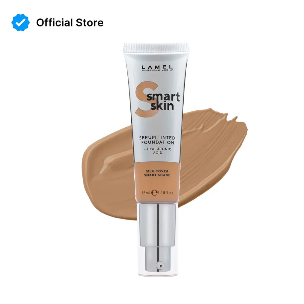 LAMEL Smart Skin Serum Tinted Foundation 407 Peach Beige | Best Price in Pakistan original skincare product Pakistan