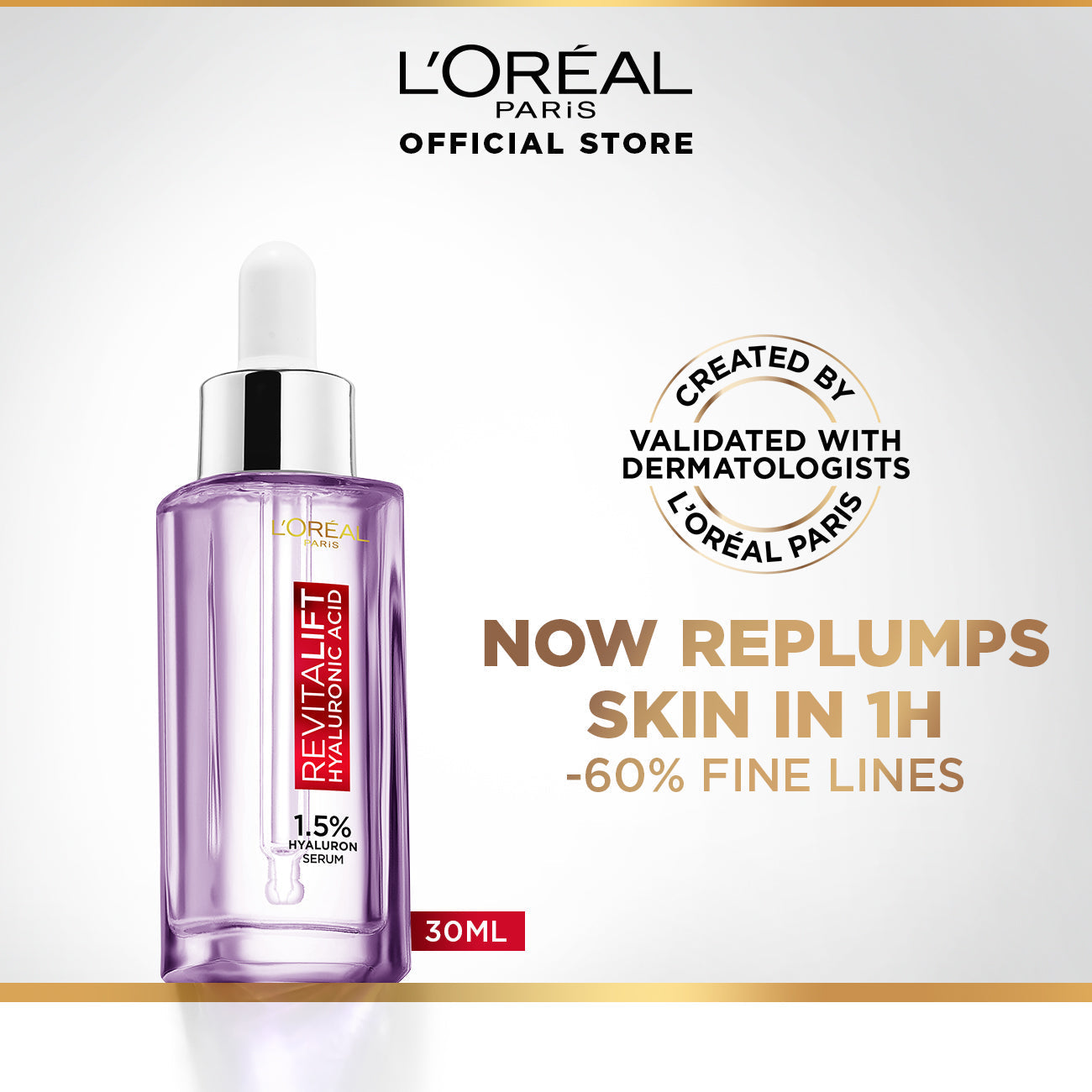 LOreal Paris | Revitalift 1.5% Hyaluronic Acid Face Serum 30 ML | Best Price in Pakistan original skincare product Pakistan