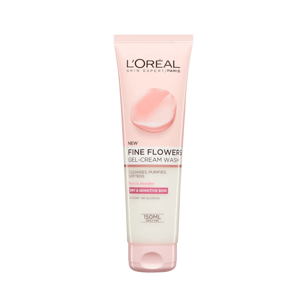 LOreal Fine Flowers Gel Cream Wash | 150ml | Best Price in Pakistan original skincare product Pakistan مرکزی تصویر