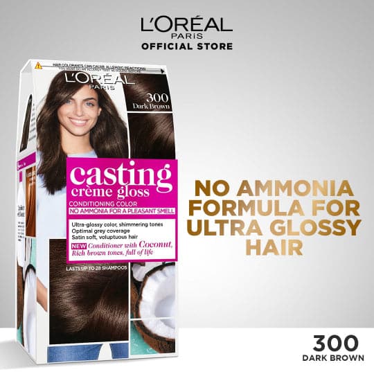 LOreal Paris Casting Creme Gloss | 300 Dark Brown Hair Color | Best Price in Pakistan original skincare product Pakistan